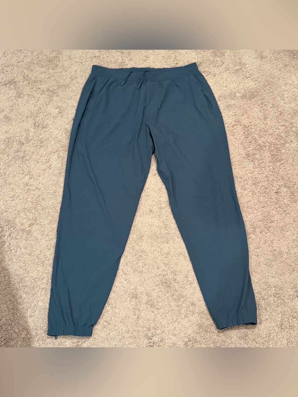 Lululemon Surge Jogger Men’s XL Blue Running Pants Zip Ankle Athletic